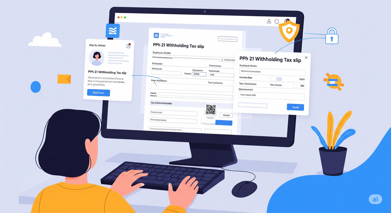 cara buat bukti potong pph 21