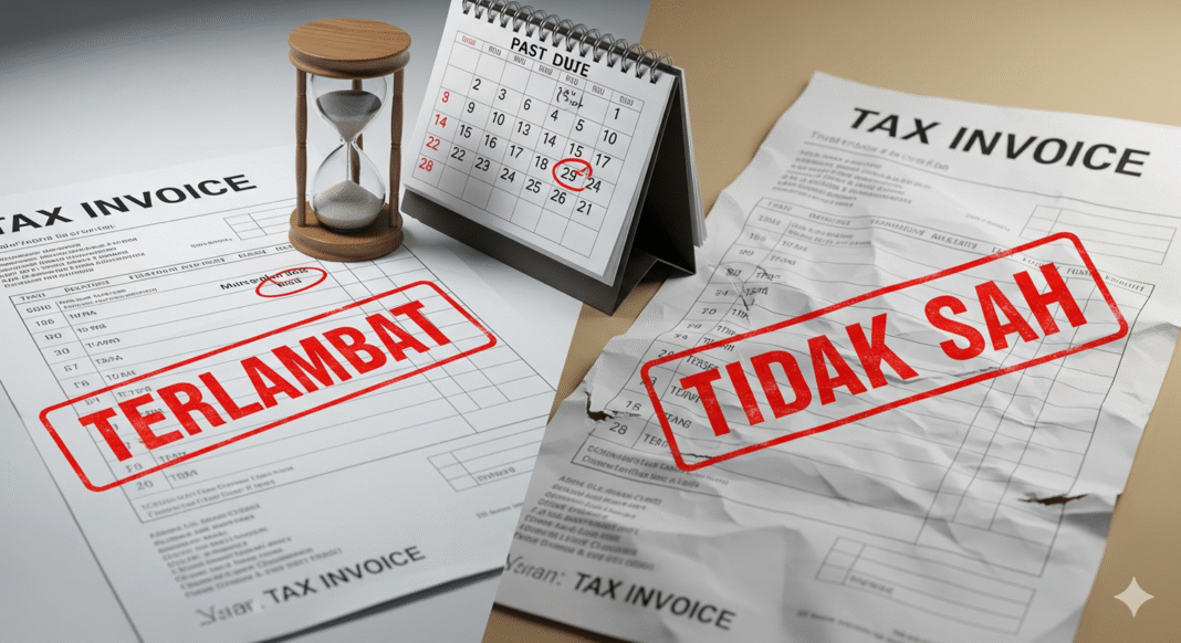 faktur pajak terlambat dan cacat