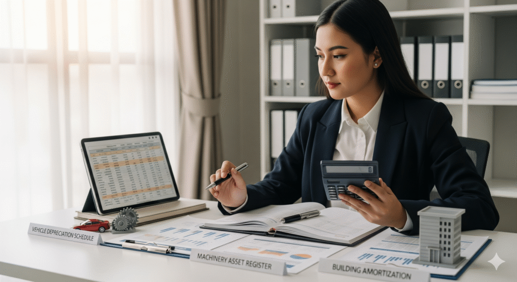 menghitung penyusutan aset perusahaan