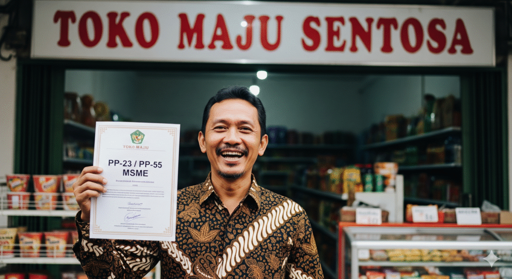 pengusaha UMKM dan surat keterangan PP 23 dan PP-55