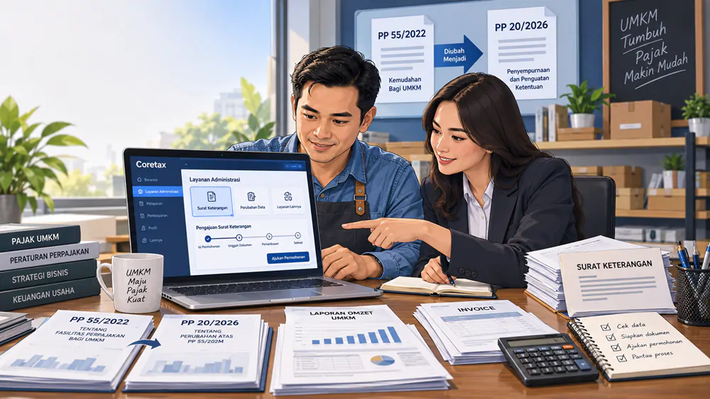Cara Mengajukan Permohonan Surat Keterangan PP 55 di coretax