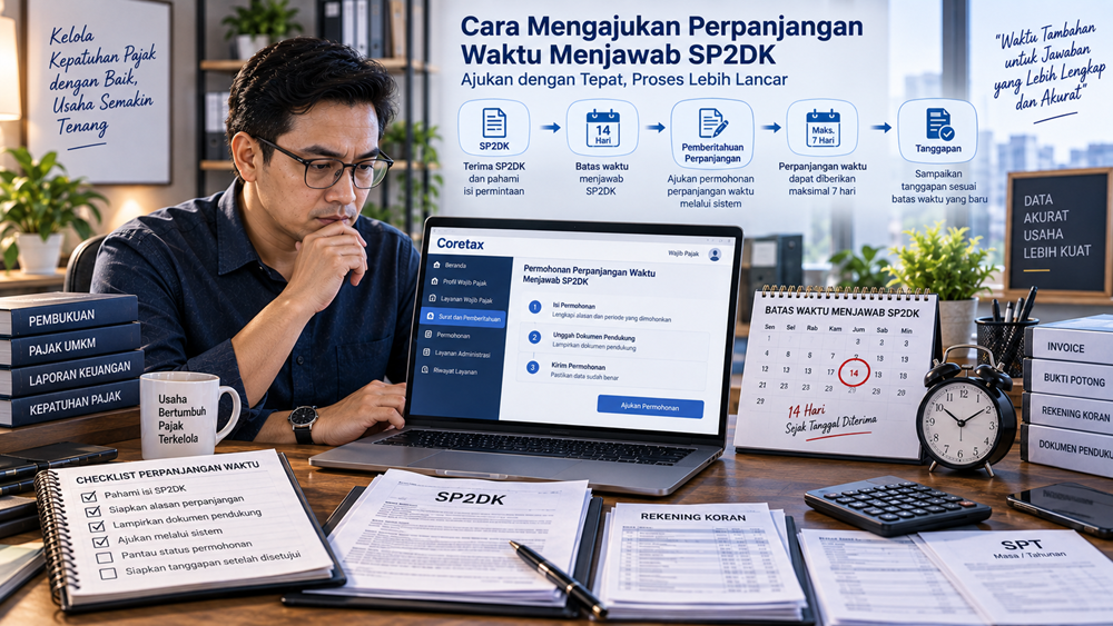 cara mengajukan perpanjangan waktu menjawab SP2DK