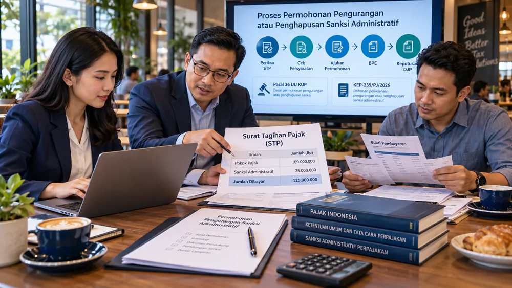 Tax staff dan tax manager mengajukan pengurangan atau penghapusan sanksi dalam Surat Tagihan Pajak melalui Coretax.