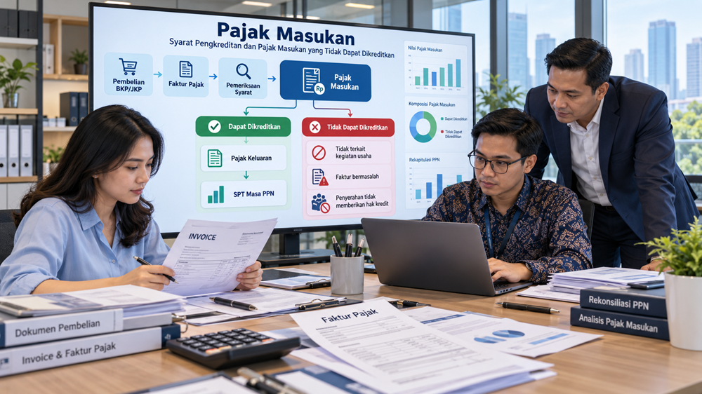 Pajak Masukan dan syarat pengkreditan serta Pajak Masukan yang tidak dapat dikreditkan